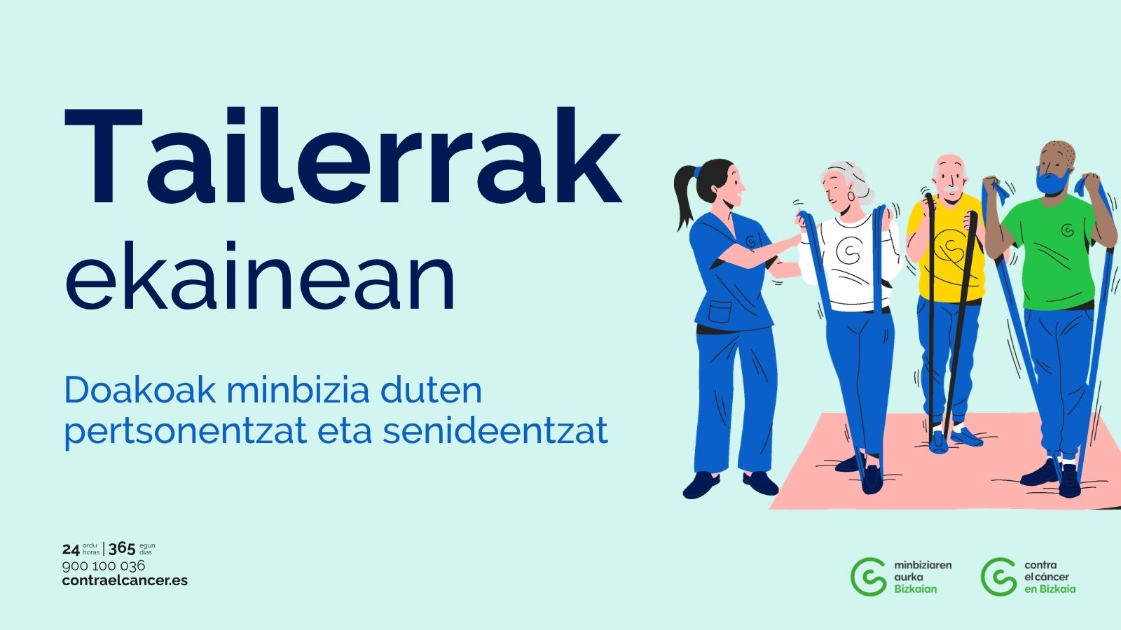 Ekaineko minbiziaren aurkako tailerrak