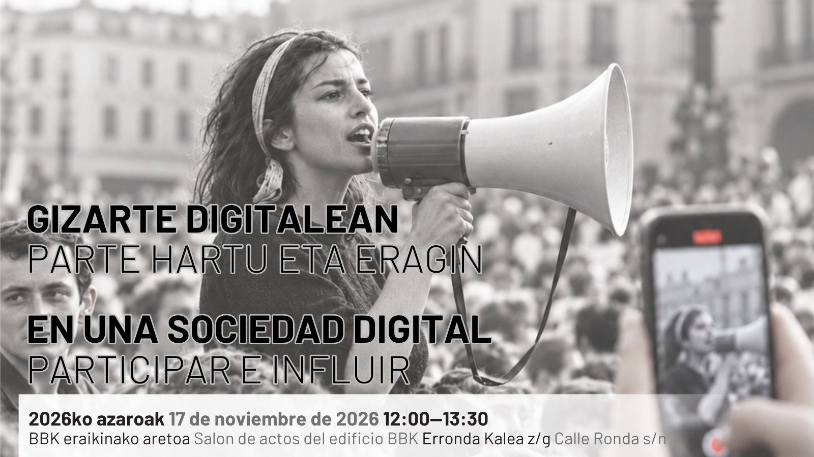 Jornada de participación e influencia en la sociedad digital