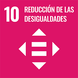 Icono gráfico de la ODS número 10