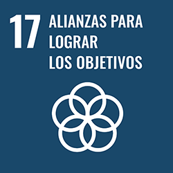 Icono gráfico de la ODS número 17