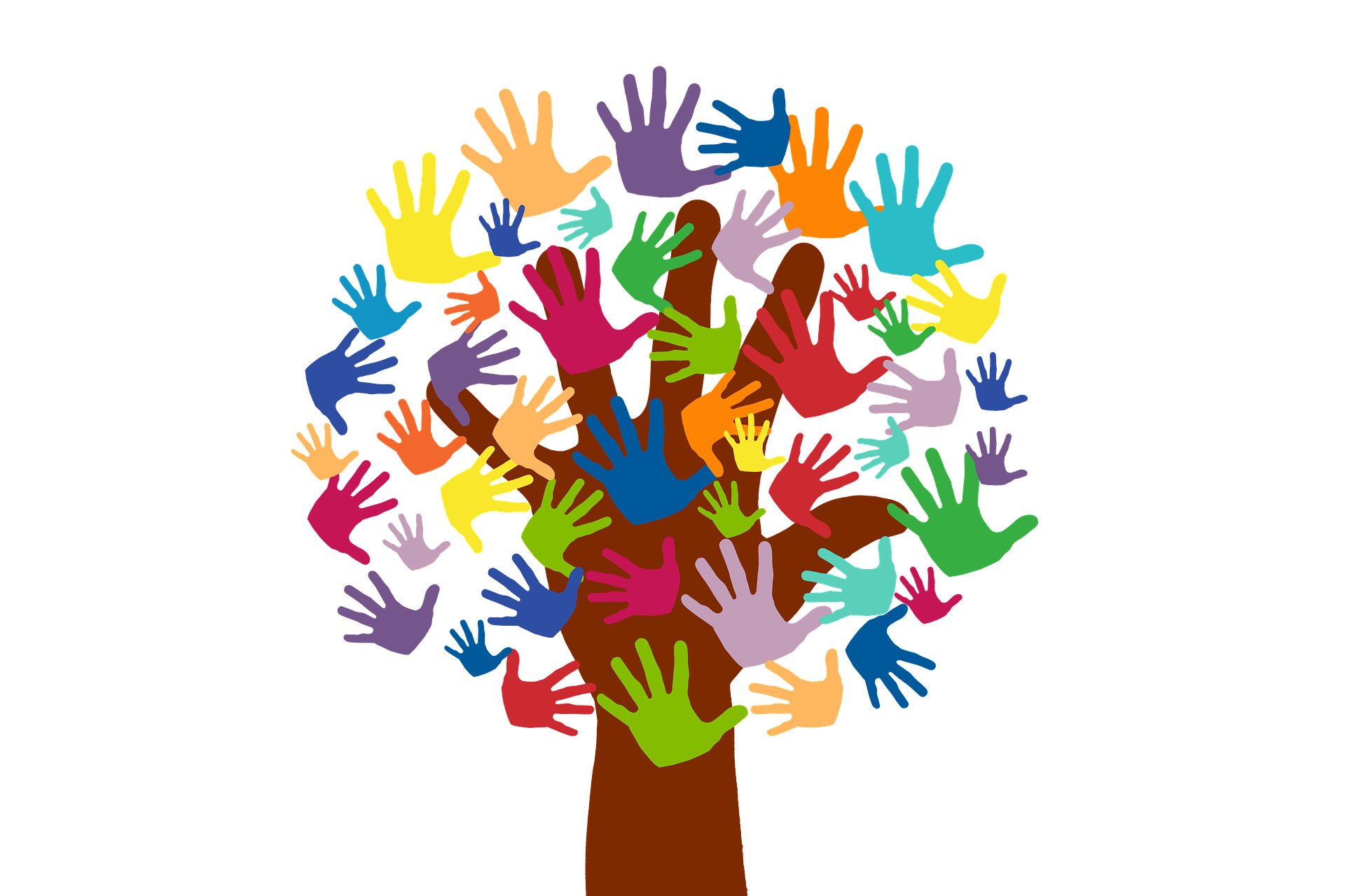 árbol de manos)