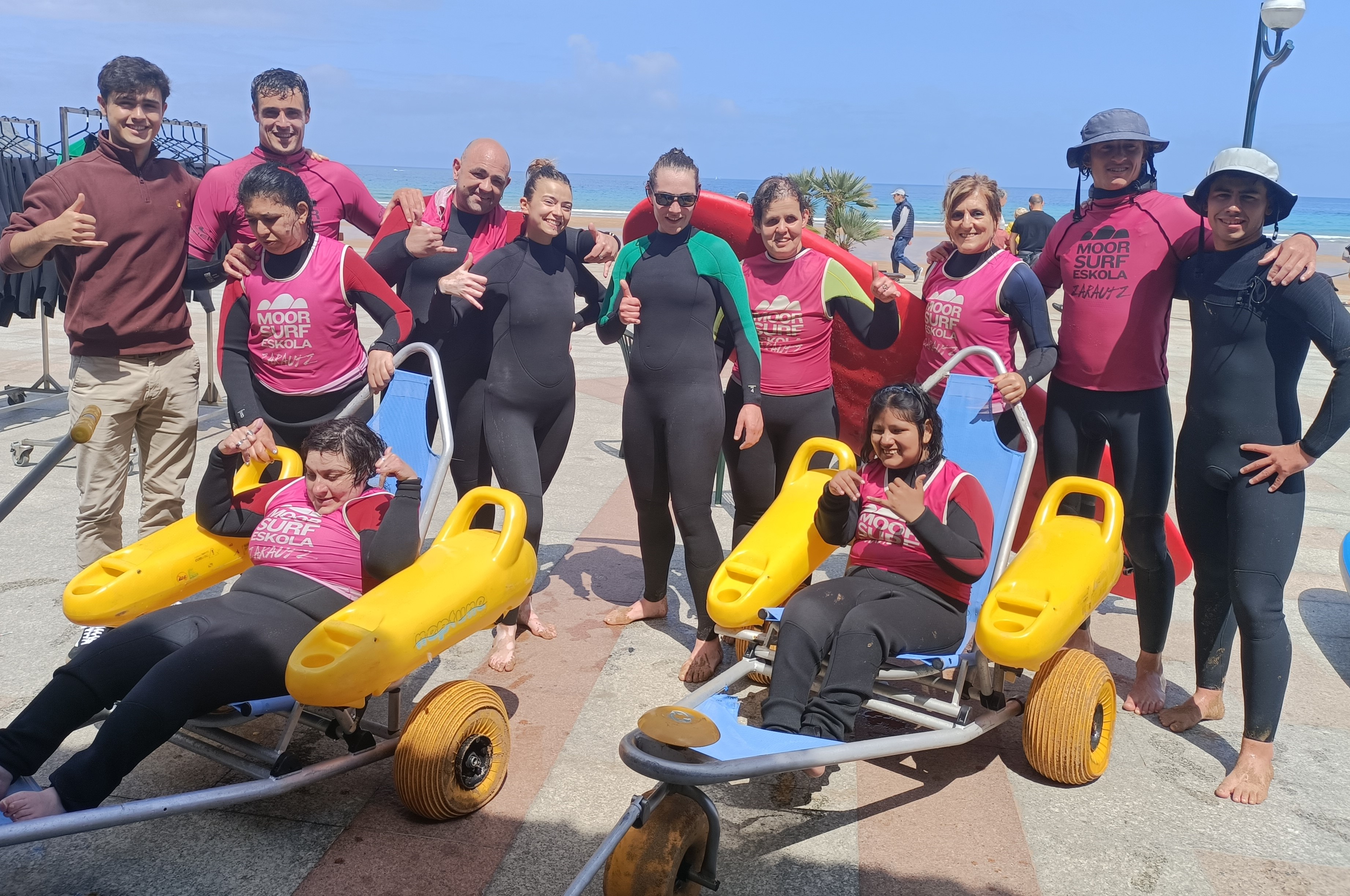 Actividad de surf el año pasado en Zarautz)