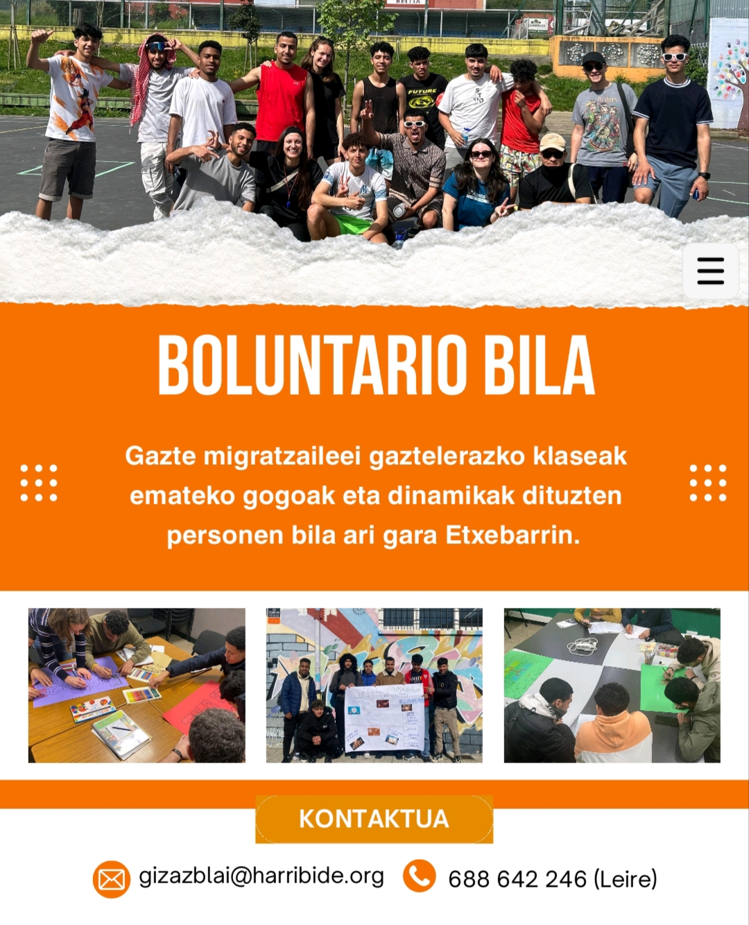 Voluntarios/as para clases de castellano)